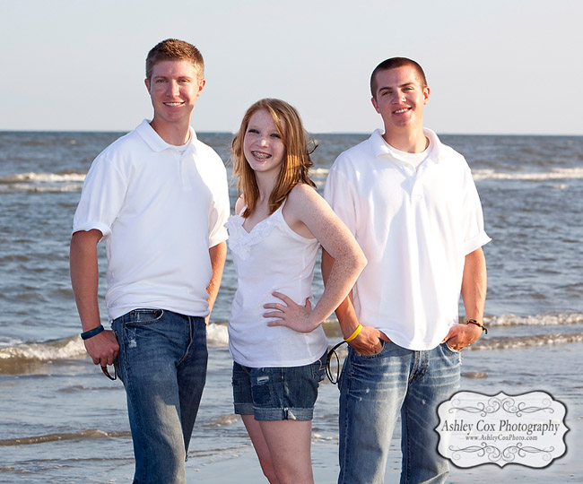 Galveston Family Beach Portraits