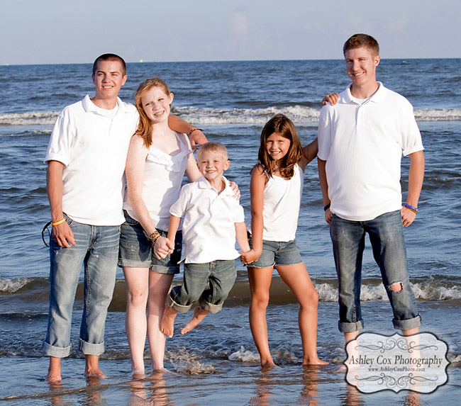 Galveston Family Beach Portraits