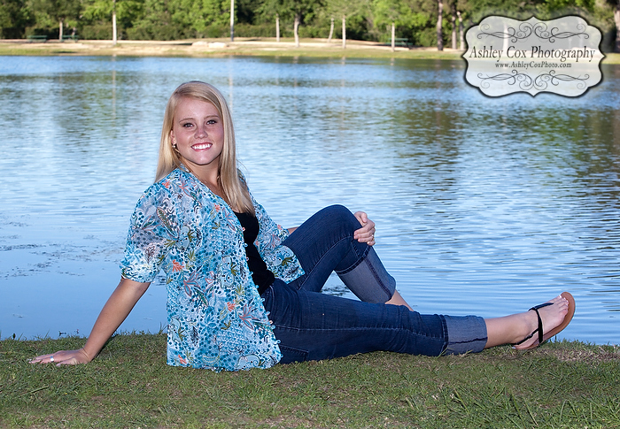 Megan's senior portraits in Katy, Texas at Mayde Creek High School.