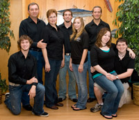 Family portraits in Galveston, Texas.