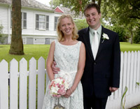 The wedding of Lisa and Joshua at the Samuel May William House in Galveston.