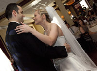 The wedding reception of Alexandra and Zachary at Maggiano's Little Italy in Houston