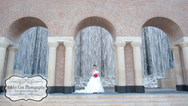 Katie's Bridal Portraits at the Waterwall in Houston