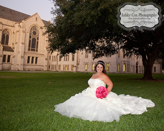 Katie's Bridal Portraits at St. Paul's United Methodist Church in Houston.